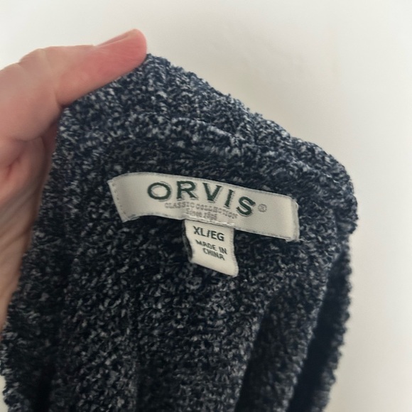 Orvis chenille v neck sweater size xl - Picture 4 of 5